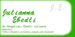 julianna ebedli business card
